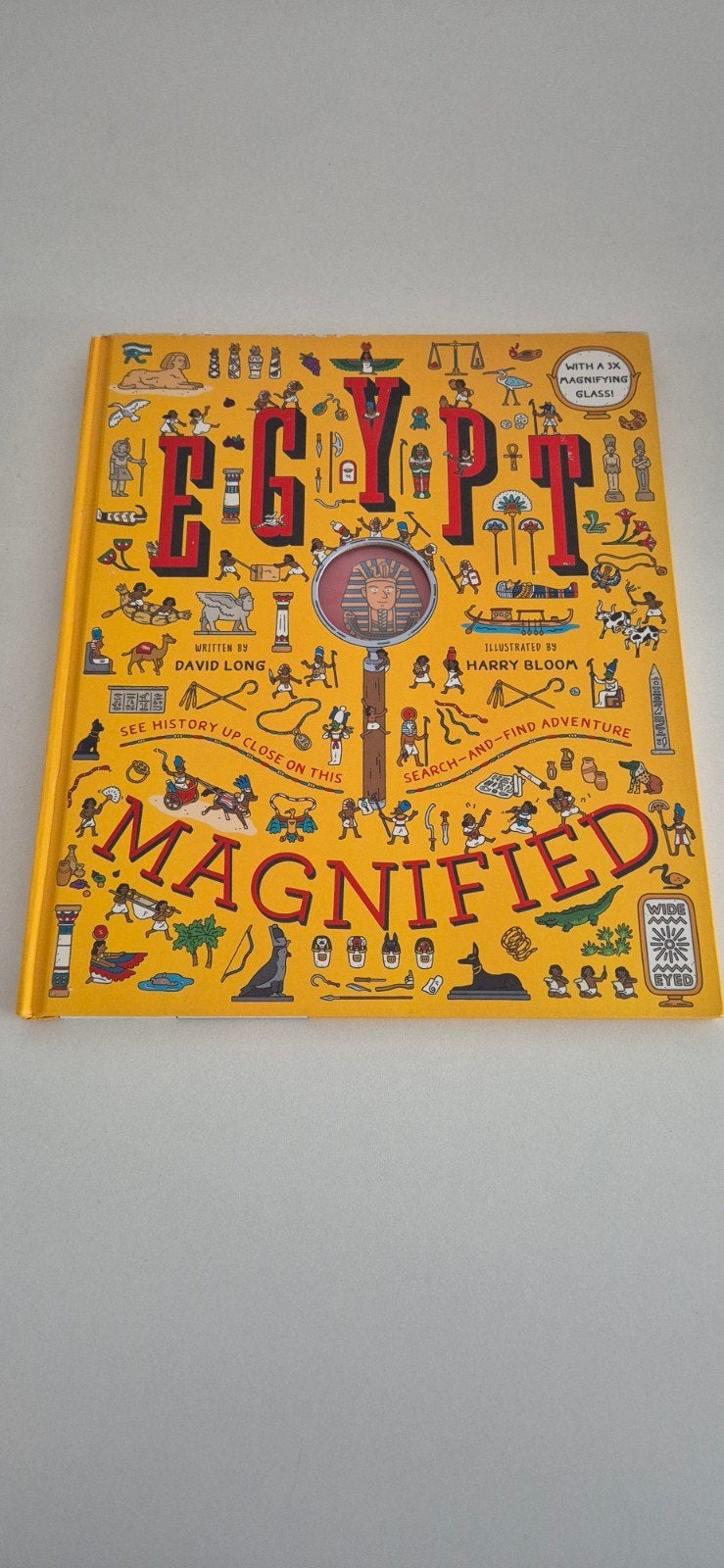 Egypt Magnified - Zoek- en vindboek met vergrootglas, 20e eeuw of later, Afrika, Ophalen of Verzenden, Zo goed als nieuw