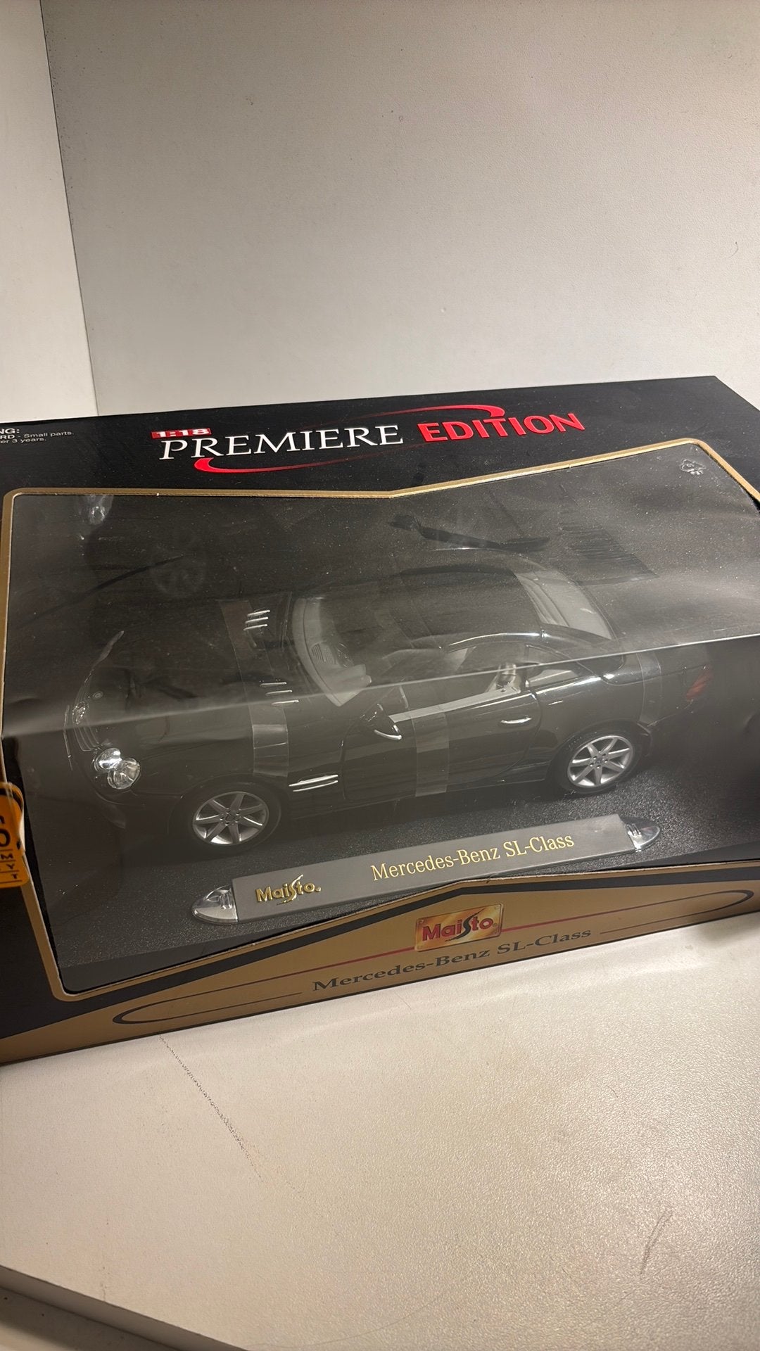 Mercedes benz sl class black maisto 1.18, Hobby en Vrije tijd, Maisto, Ophalen of Verzenden, A, A