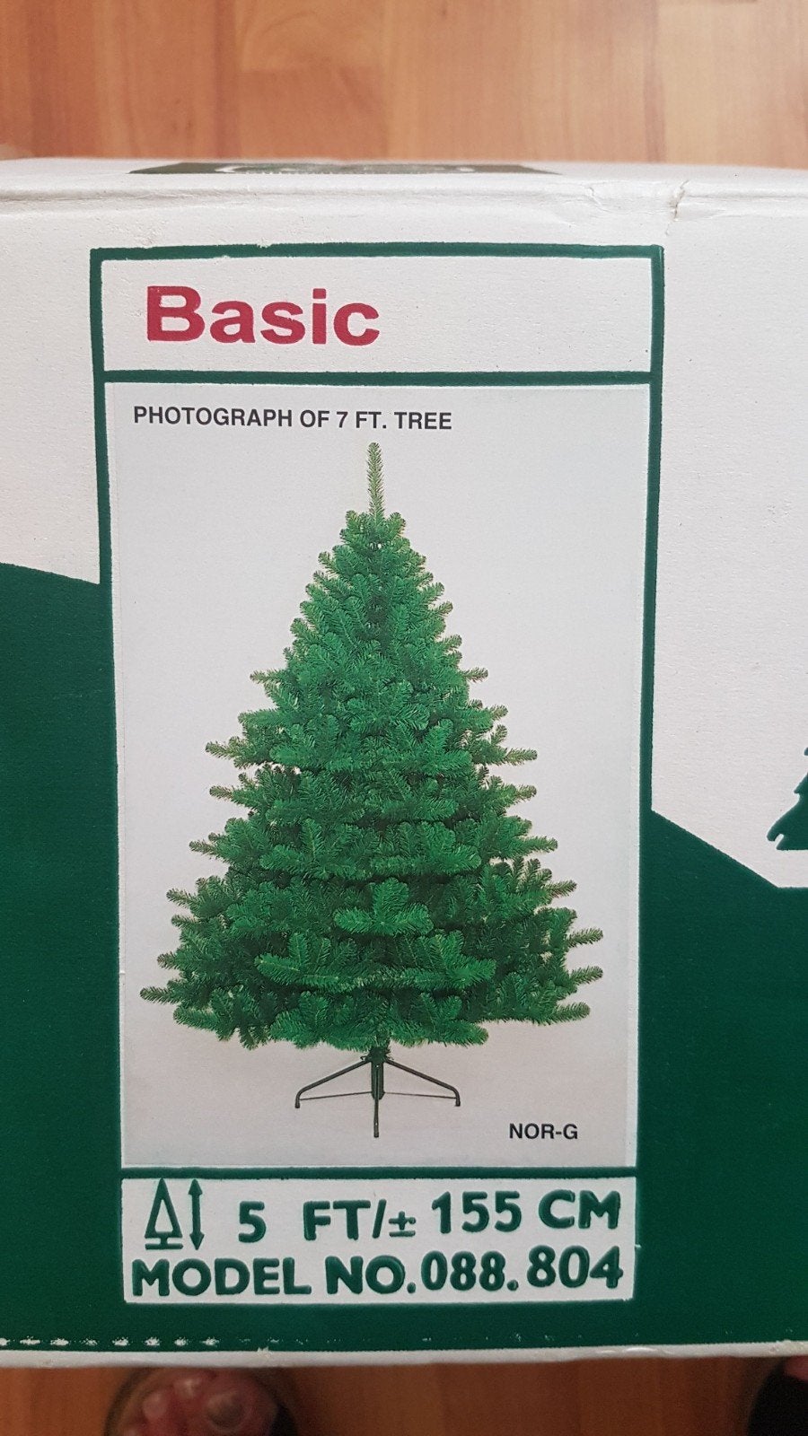 Kunstkerstboom., Ophalen