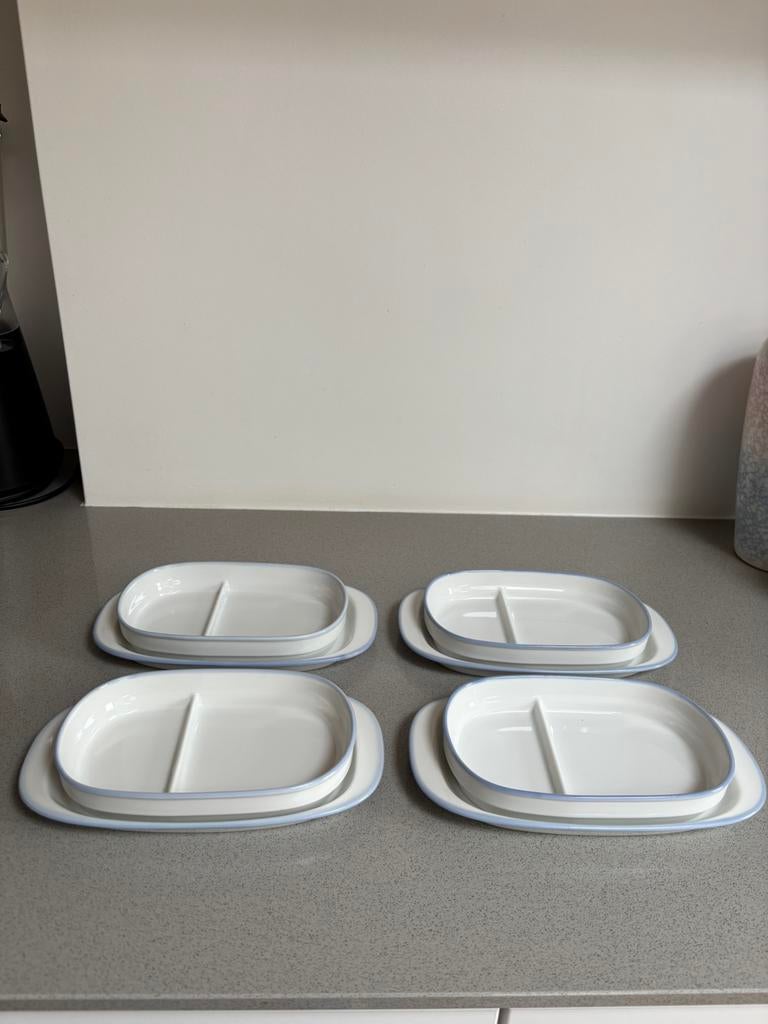 8 delig servies van de KLM Vintage, Ophalen of Verzenden, Zo goed als nieuw, Bord(en), Overige stijlen