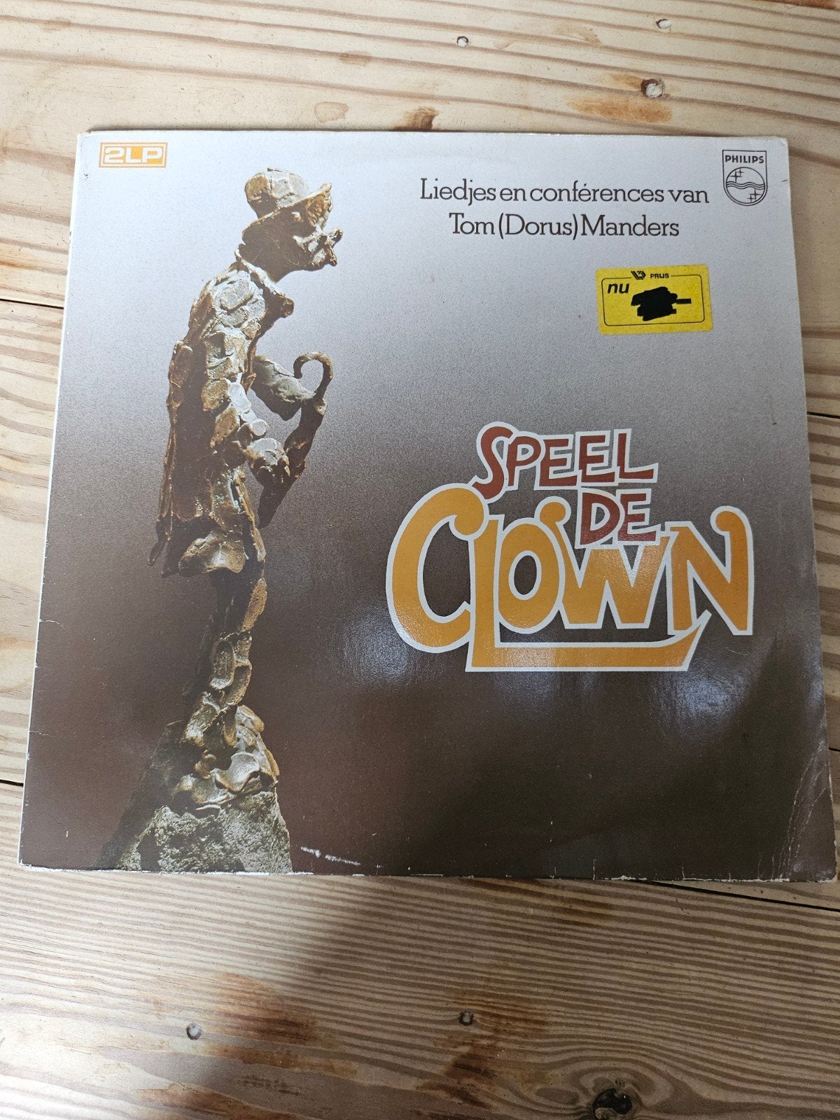 Tom Manders (Dorus) - Speel de Clown 2LP Philips, Gebruikt, Cabaret of Kleinkunst, Ophalen of Verzenden, Dubbel-LP