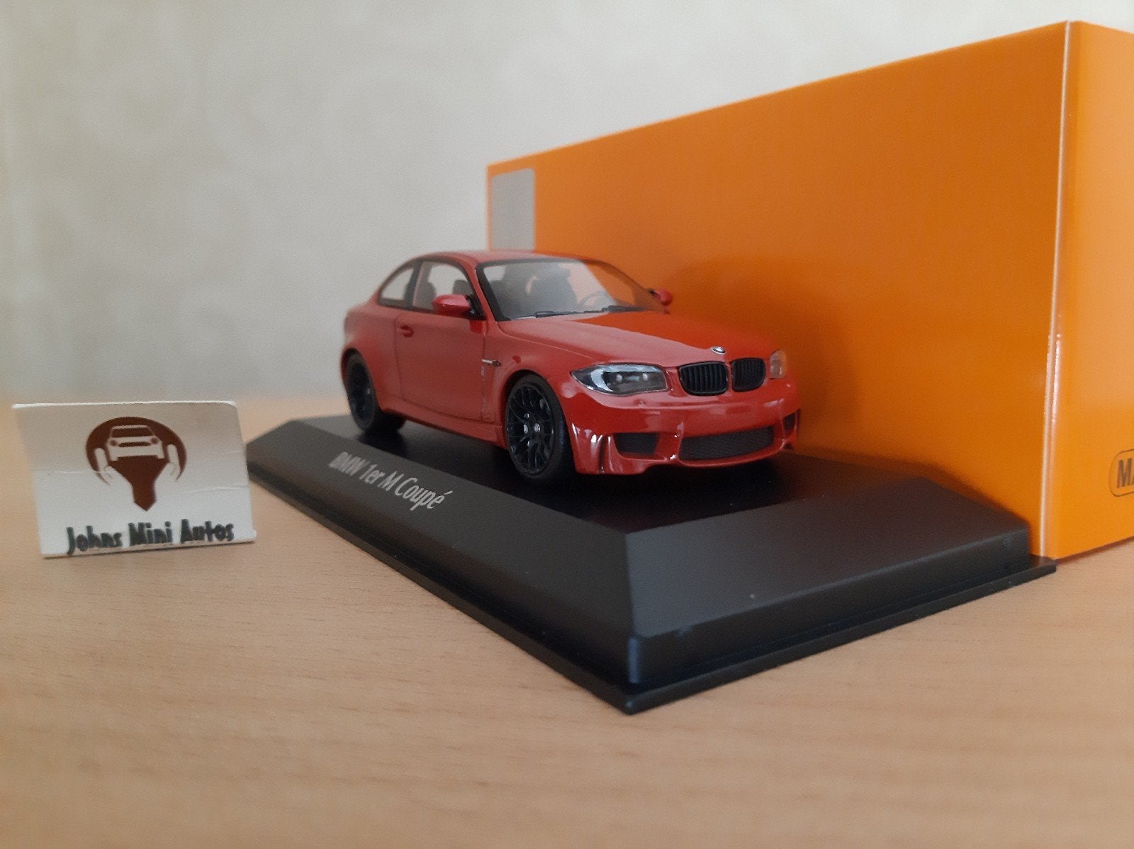BMW 1M Coupe 2011 Oranje Metallic van Maxichamps 1:43, Overige merken, Auto, Nieuw, Ophalen of Verzenden