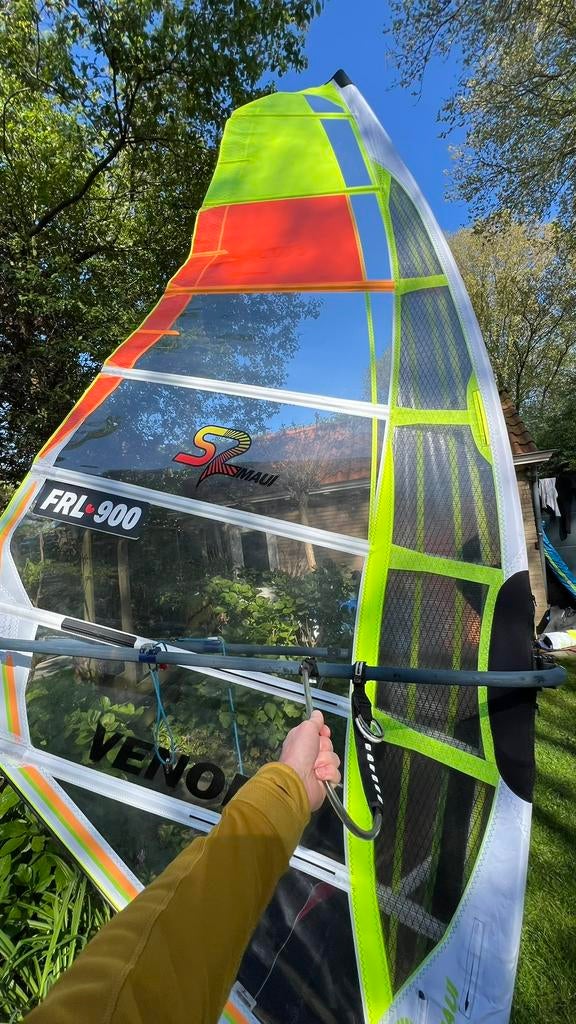 S2 Maui Venom 7,5 2024, Watersport en Boten, Windsurfen, Ophalen of Verzenden, Zo goed als nieuw, Zeil, 7 m² of meer