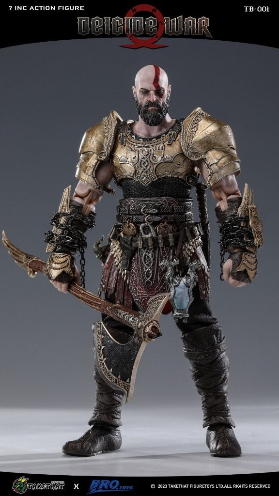 Bro Toys God Of War Kratos 1/12 Deluxe Edition, Verzamelen, Poppetjes en Figuurtjes, Ophalen of Verzenden, Zo goed als nieuw