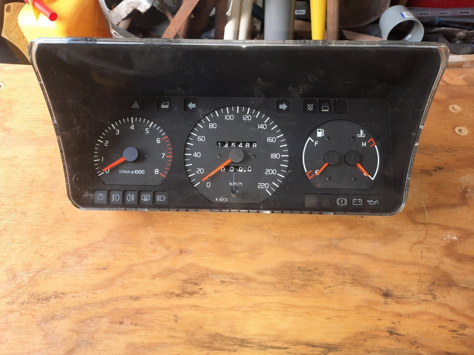 Volvo 440 Tellerbak met Toerenteller, Auto-onderdelen, Ophalen of Verzenden, Gebruikt, Volvo