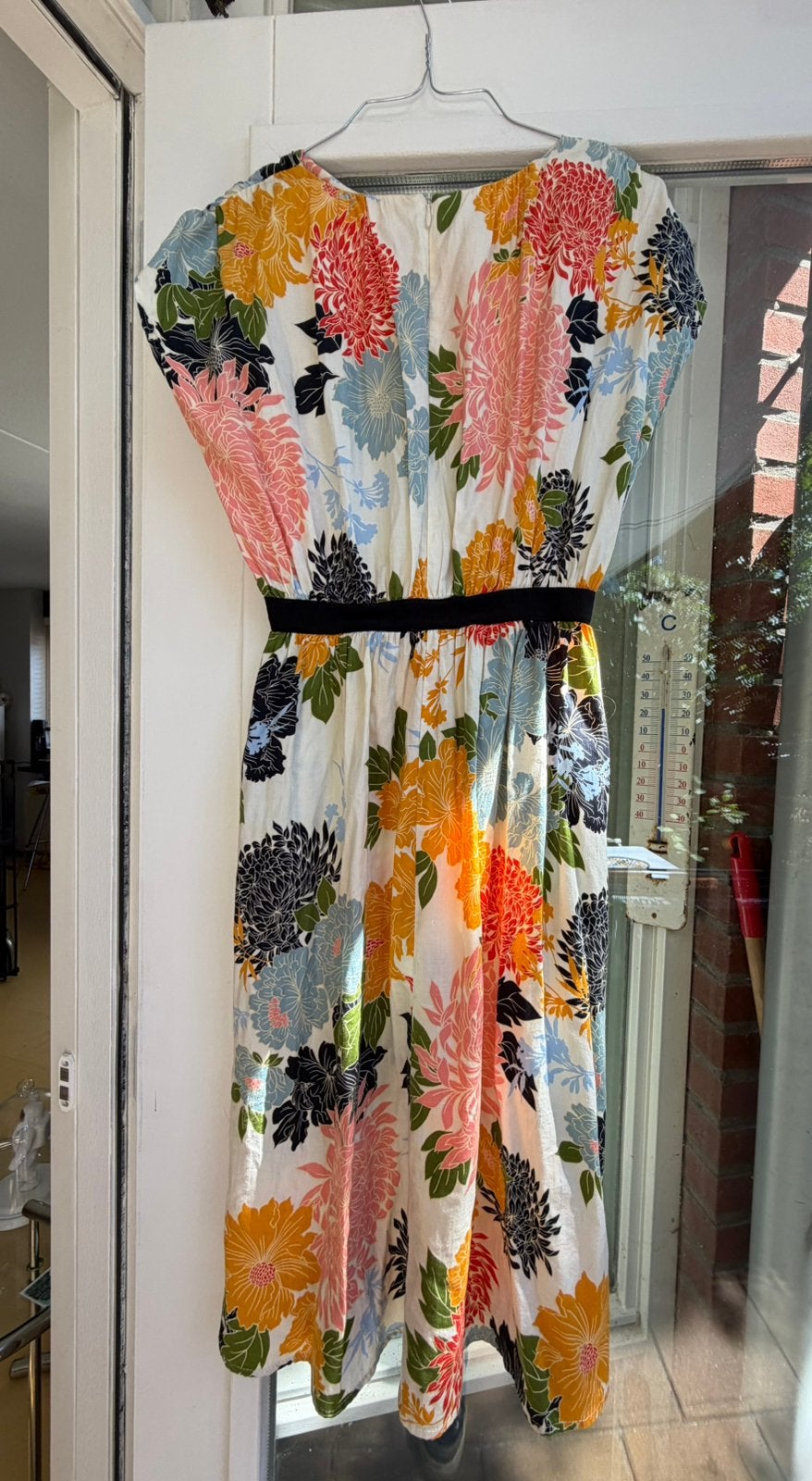 Te koop prachtige kleurrijke jaren 40 stijl jurk, Kleding | Dames, Meerkleurig, Ophalen of Verzenden, Zo goed als nieuw, Knielengte