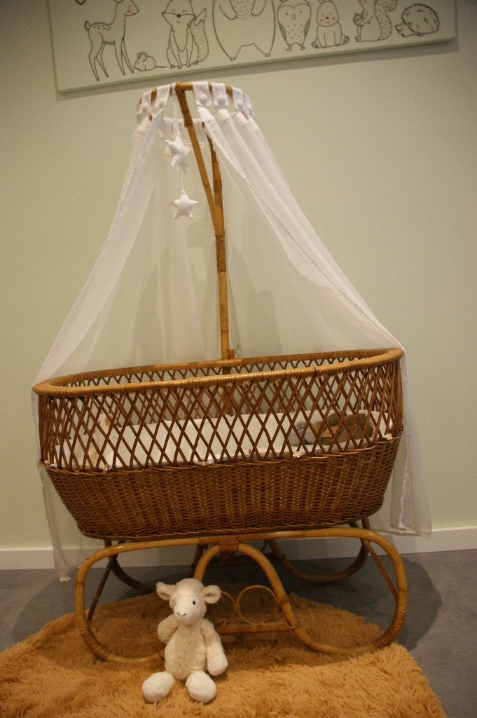 Vintage rotan wieg, Ophalen, Nieuw, Wieg
