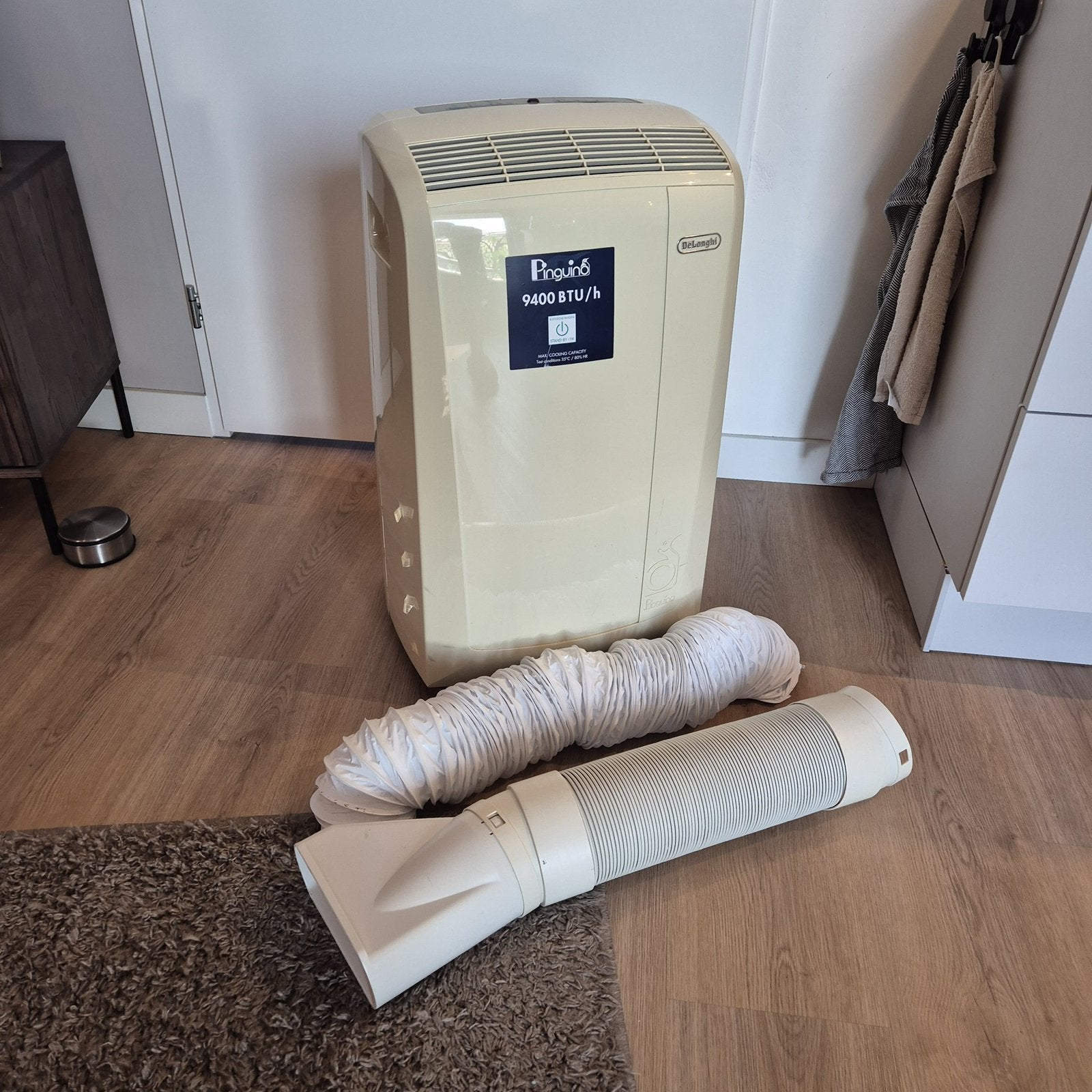 Delonghi airco, Ophalen, Minder dan 60 m³, 3 snelheden of meer, Zo goed als nieuw