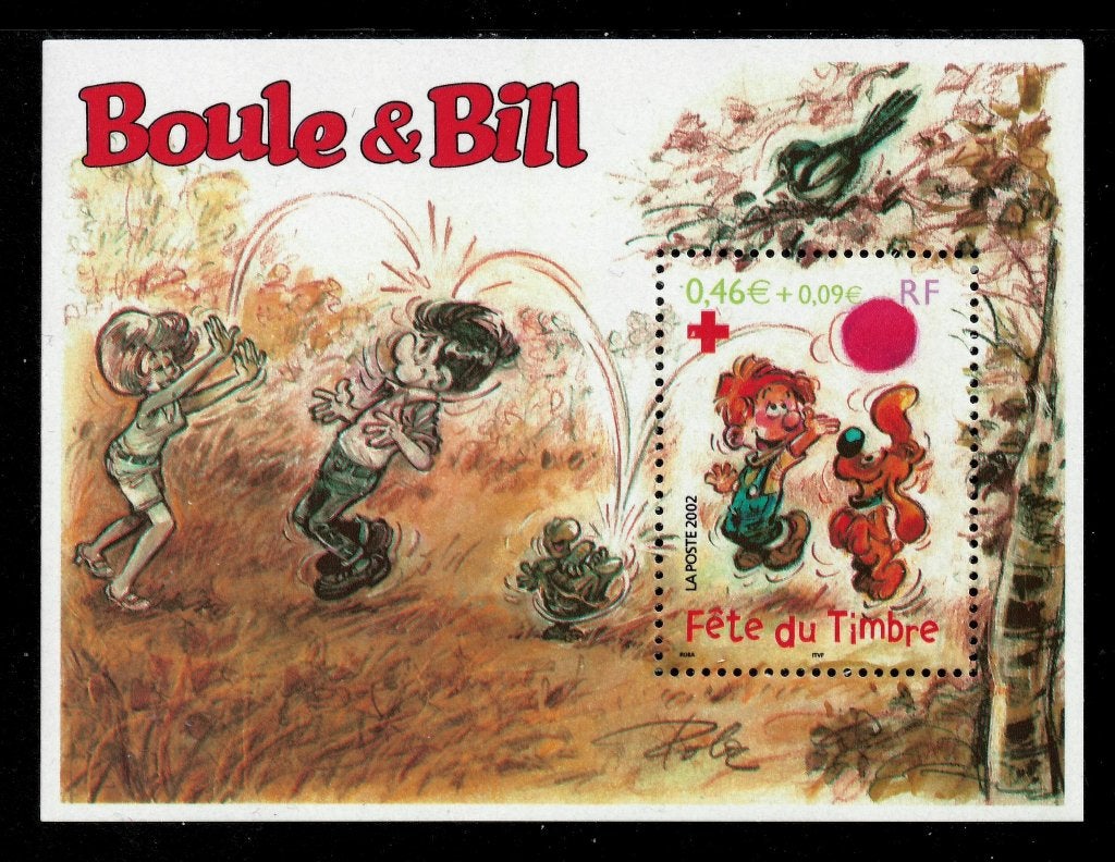 Jaar 2002 Yv BF 46 Bloc-feuillet Boule et Bill. Fête du timb, Ophalen of Verzenden, Postfris