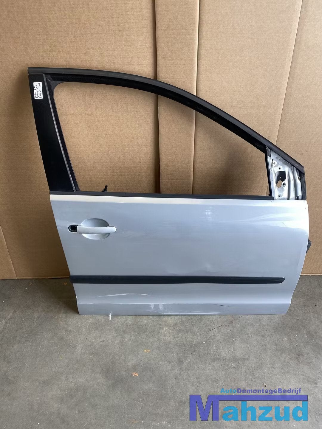 VW POLO 9N zilver grijs LA7W Rechts voor deur portier 01-09, Gebruikt, Volkswagen AG, Volkswagen, Deur