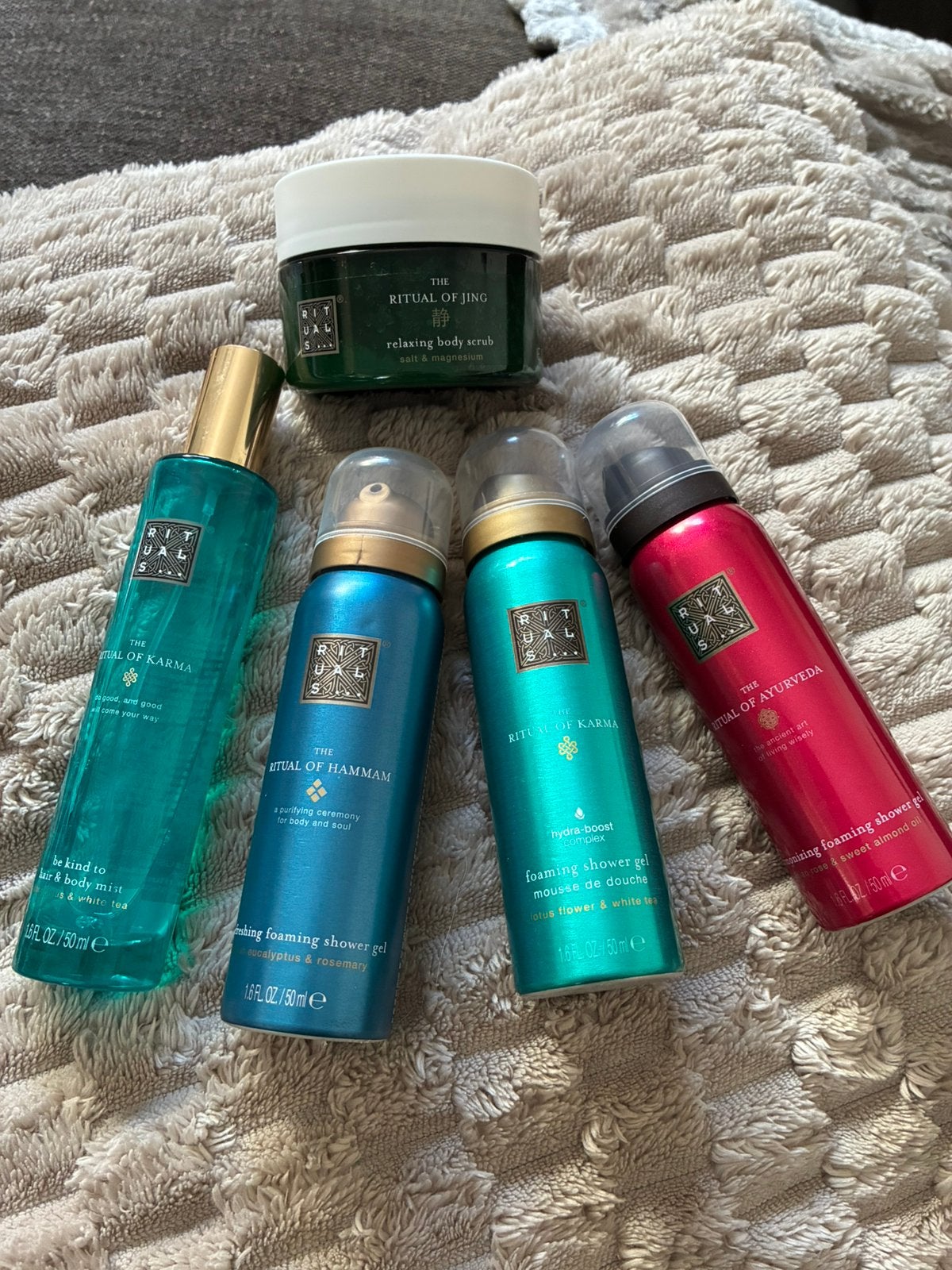 Rituals Mix Set (5 stuks) – Nieuw & Licht gebruikt, Ophalen, Zo goed als nieuw, Bad & Douche