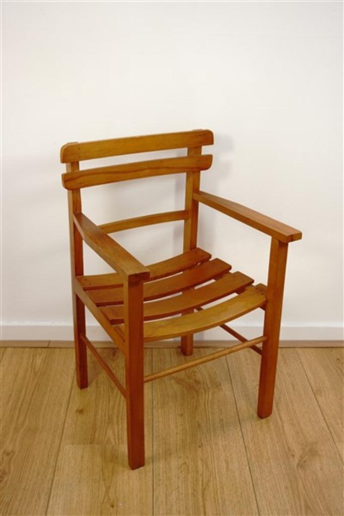 Vintage houten kinderstoeltje, Gebruikt, Overige typen, Ophalen of Verzenden, Nvt