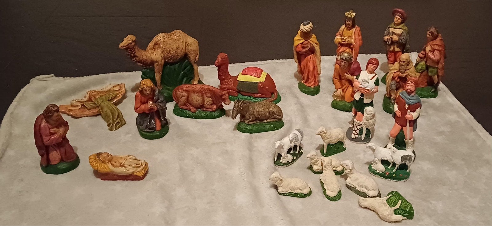kerststal poppen, Ophalen of Verzenden, Gebruikt