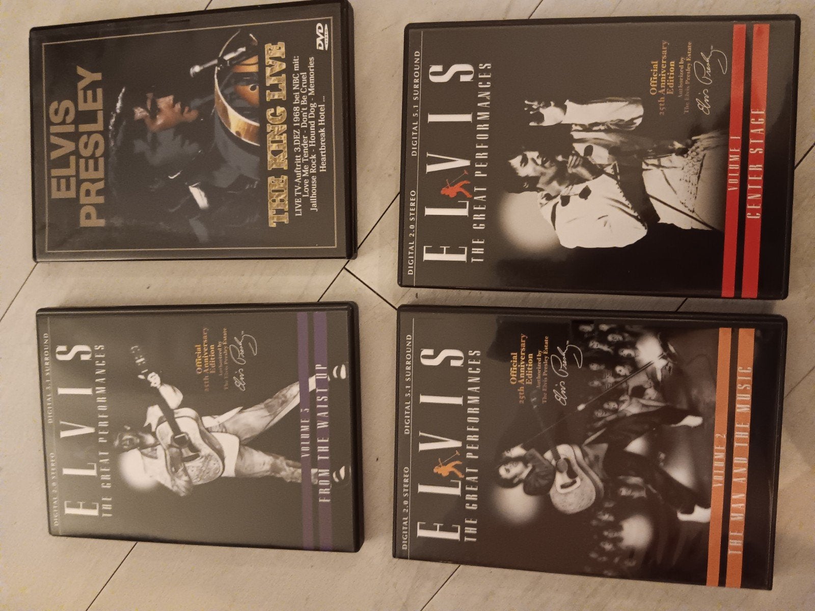 Elvis Presley dvd.s nieuwstaat 4 x, Alle leeftijden, Ophalen of Verzenden, Zo goed als nieuw