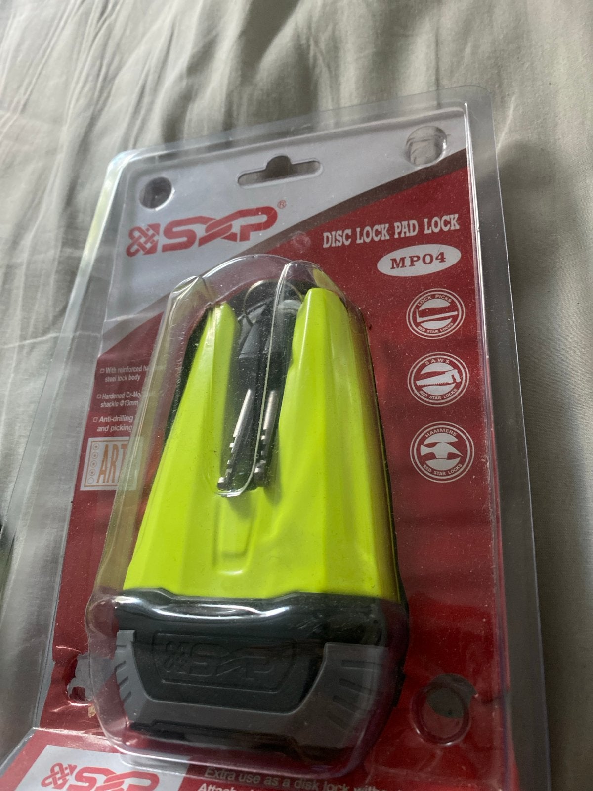 SKP Schijfremslot MP04 & MKX-LOCK Kabelslot, Ophalen of Verzenden, Nieuw