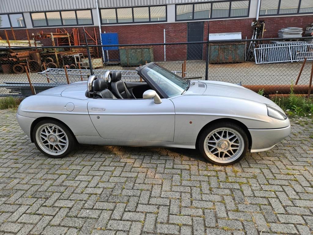 Fiat Barchetta 1.8 16V Maggiore 1999 Grijs nwe APK, Auto's, Voorwielaandrijving, 450 kg, 40 €/maand, Zwart