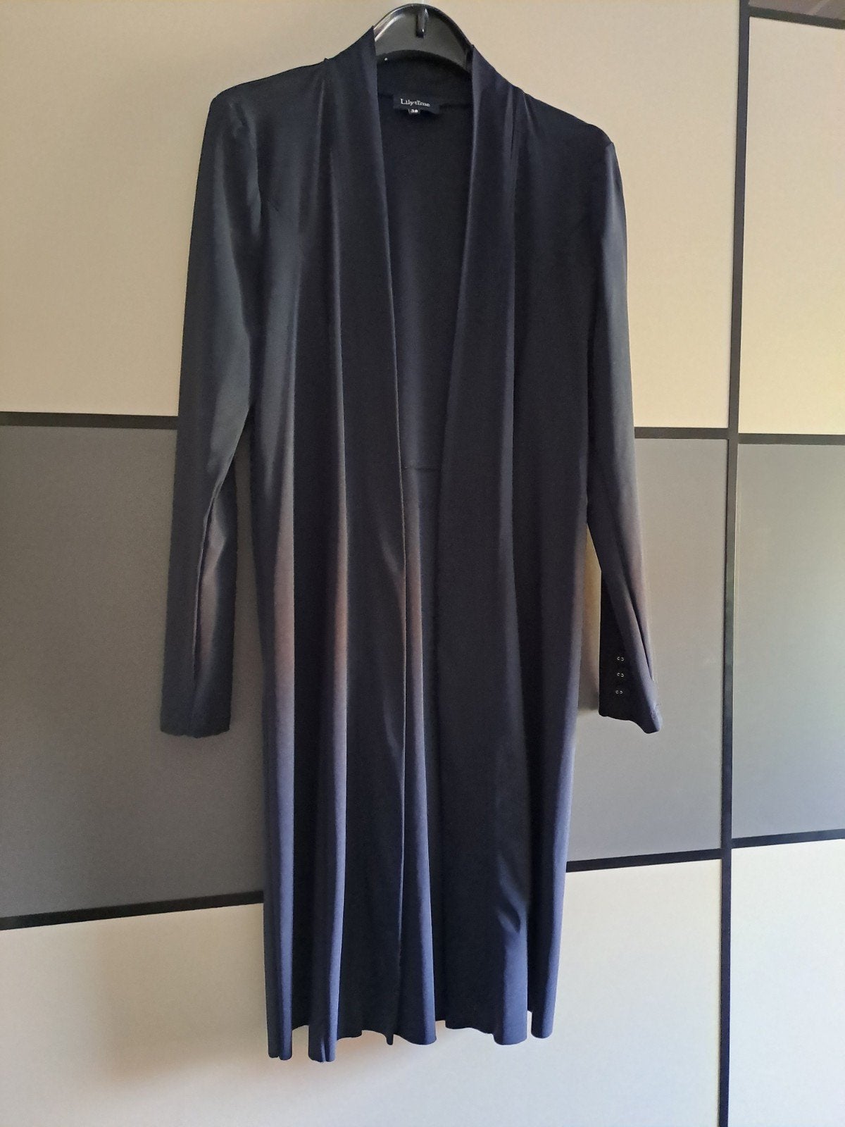 donkerblauwe  jas maat 38 lilytime, Maat 38/40 (M), Blauw, Ophalen of Verzenden, Zo goed als nieuw
