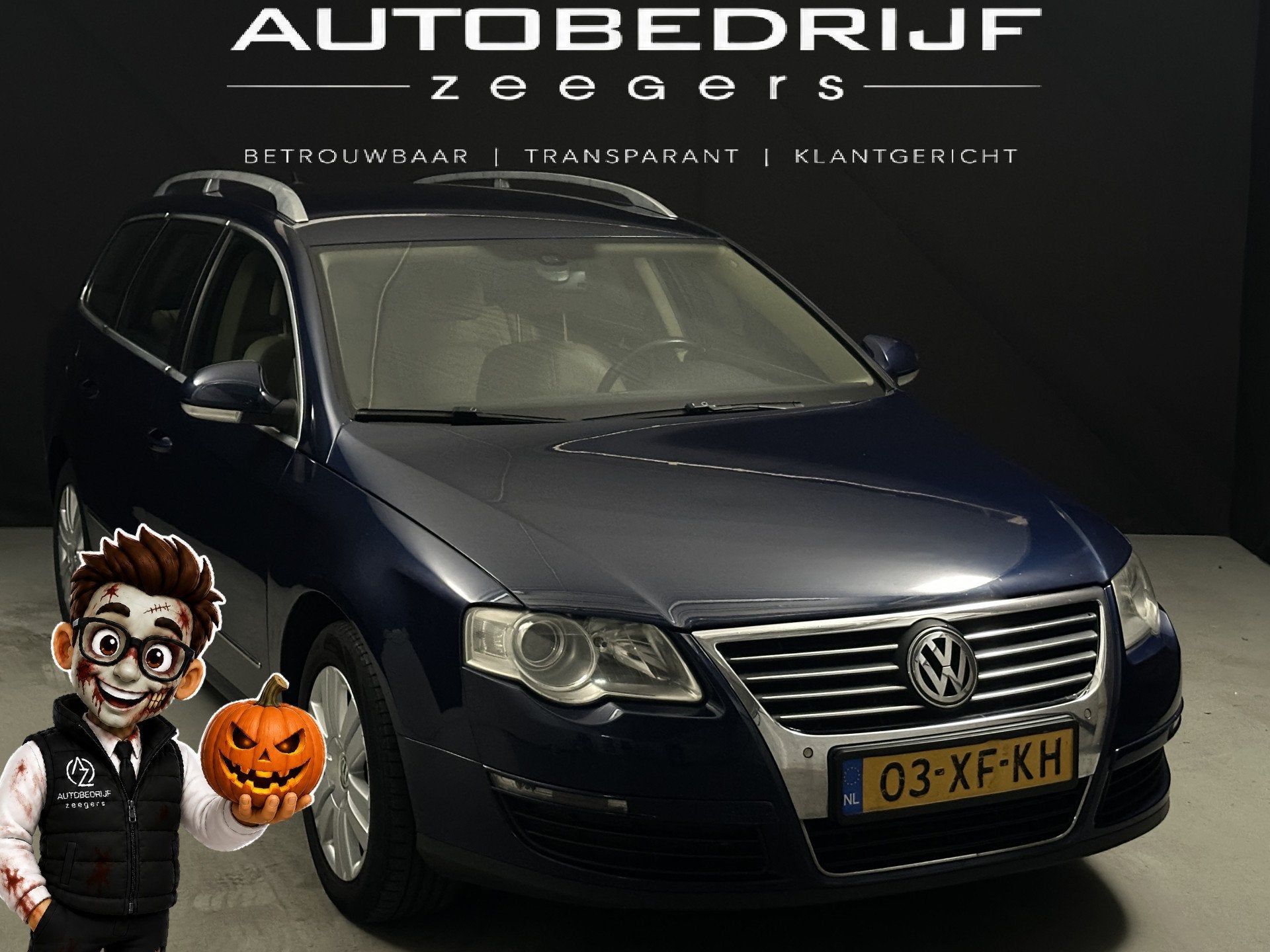 Volkswagen Passat Variant 2.0 FSI Highline Business *Navi*AC, Auto's, Voorwielaandrijving, Gebruikt, 4 cilinders, Blauw