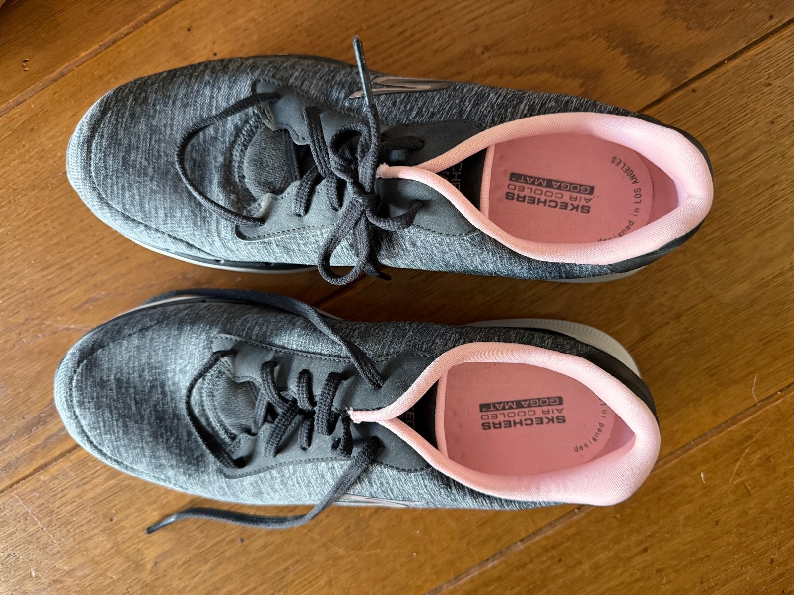Skechers Go Walk 6 Dames Sneakers Maat 39 Zwart/Roze, Ophalen of Verzenden, Zo goed als nieuw, Zwart, Sneakers of Gympen