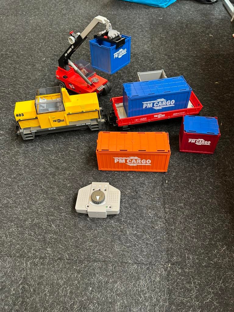 Cargo playmobiel trein en rails, Ophalen, Gebruikt, Overige typen, Duplo