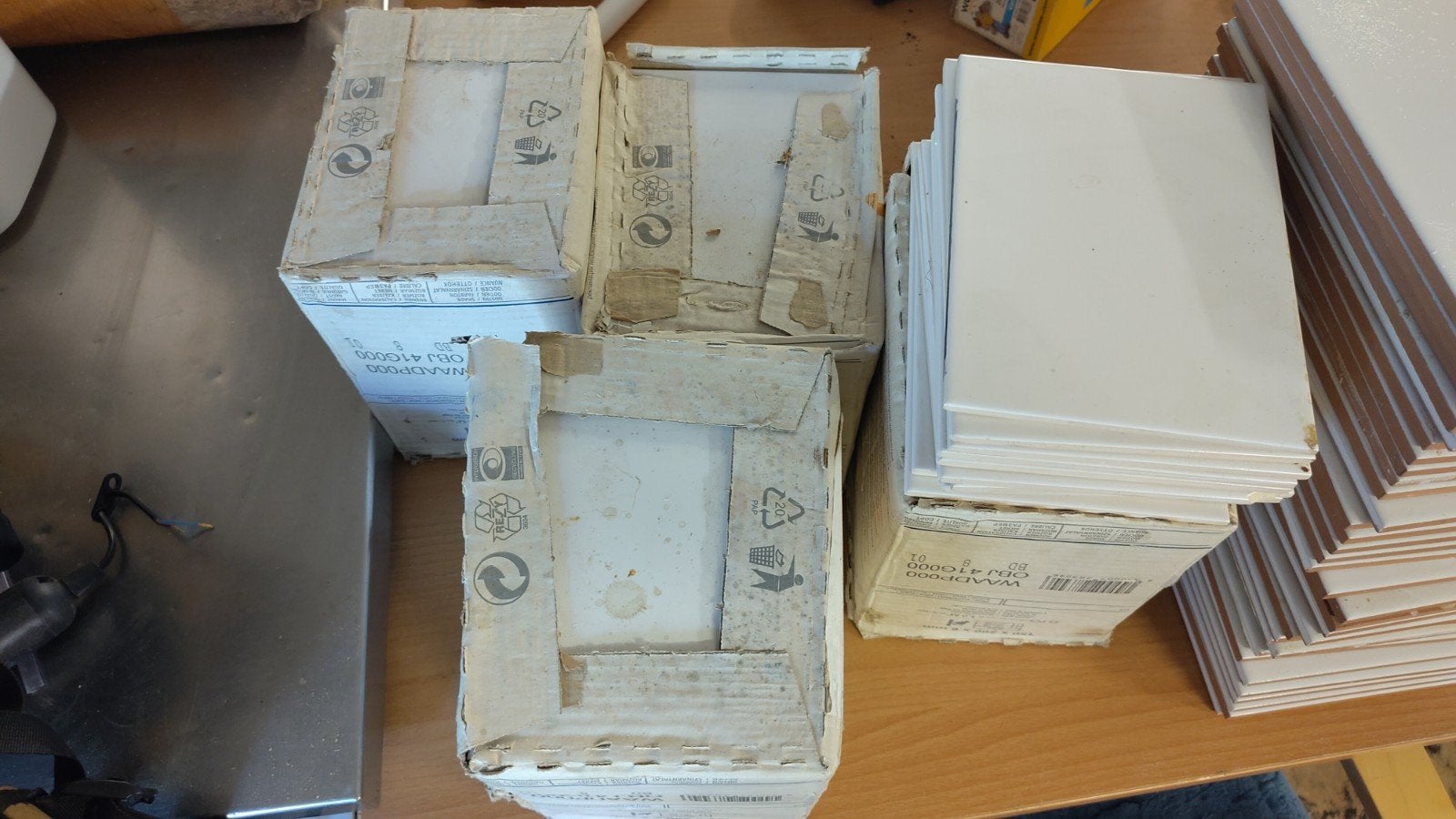 Witte wandtegels 15x20 cm - 4,5 m², Ophalen, Nieuw, Minder dan 20 cm, 20 tot 40 cm