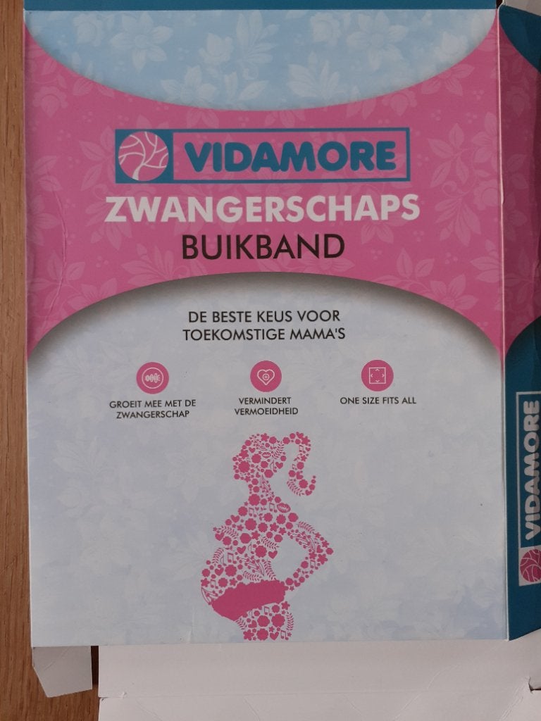 Zwangerschapsband, Kleding | Dames, Vidamore, Ophalen of Verzenden, Zo goed als nieuw, Zwart