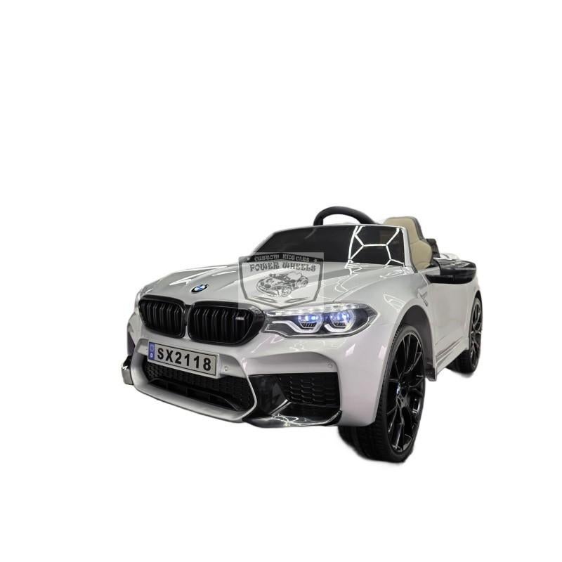 BMW M5 competition Elektrische Kinderauto 24 Volt 2.4g grijs, Kinderen en Baby's, Speelgoed | Buiten | Accuvoertuigen, Info@power-wheels.nl