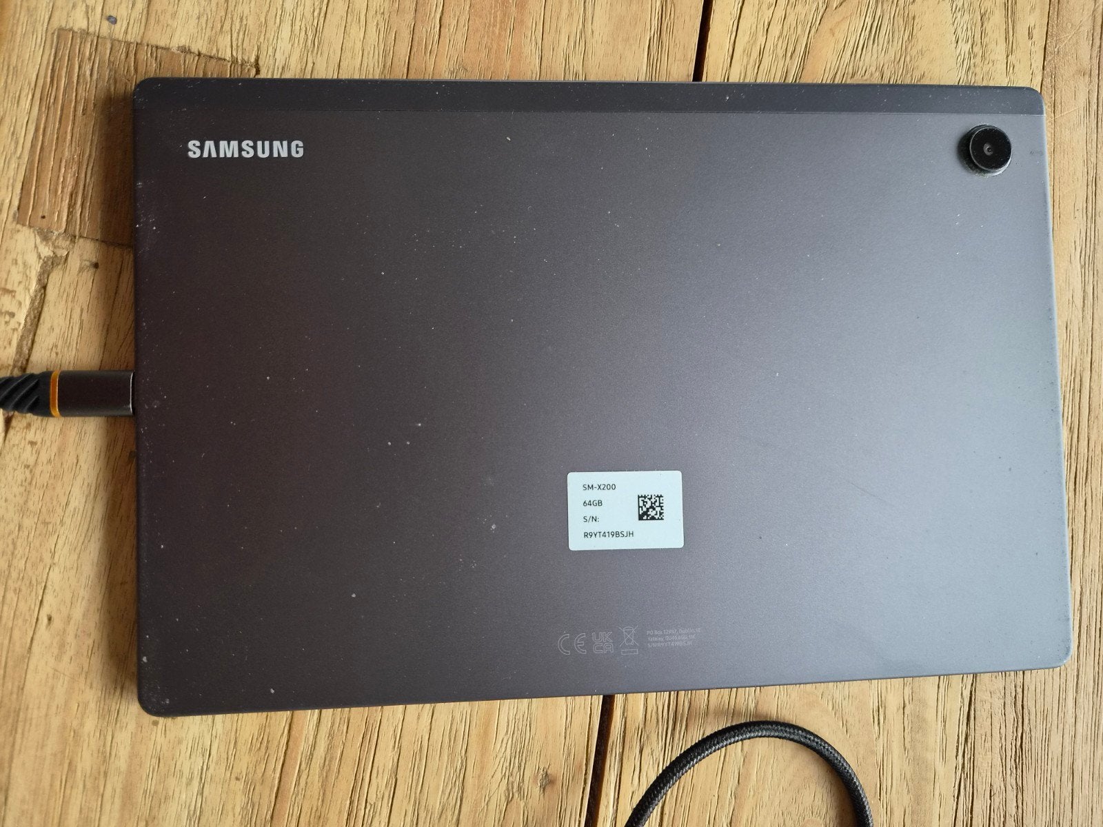 Samsung Galaxy Tab A8 (SM-X200) 64GB met Book Cover, Usb-aansluiting, Zo goed als nieuw, Samsung, 64 GB