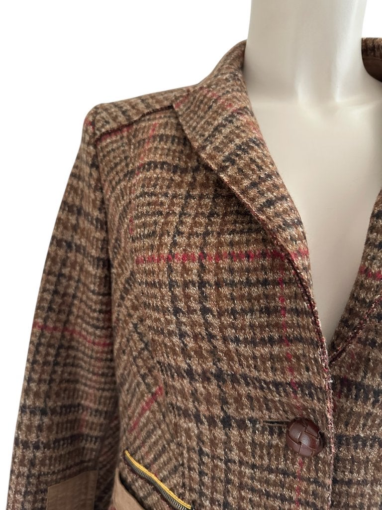 Marc Cain blazer M, Maat 38/40 (M), Bruin, Ophalen of Verzenden, Zo goed als nieuw