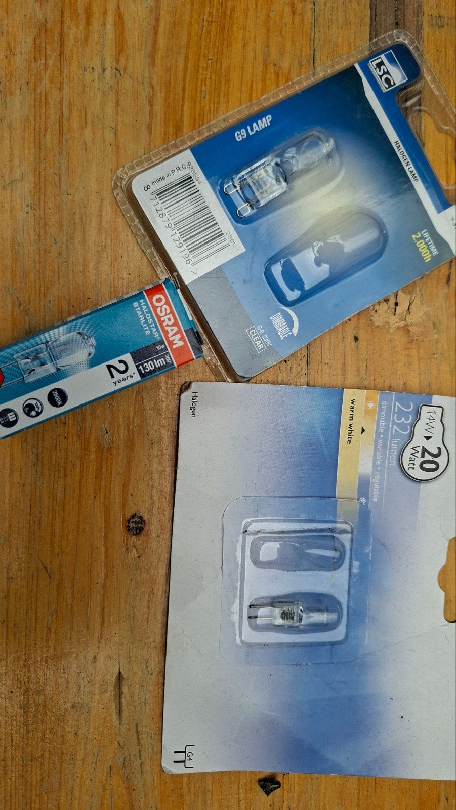 Diverse Halogeenlampjes: G4, G9, Dimbaar, Ophalen of Verzenden, Nieuw, G4