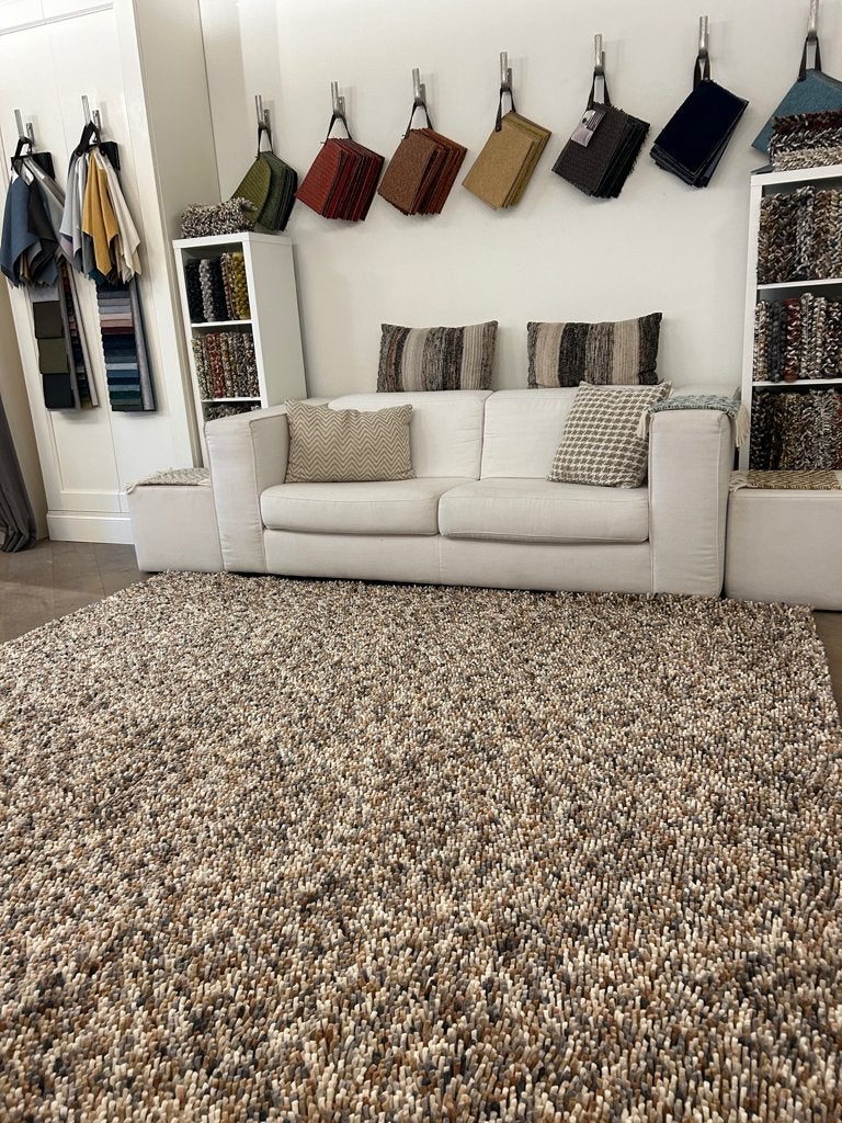 Vloerkleed Dots 170501 van Brink & Campman 250x267, Ophalen of Verzenden, 200 cm of meer, Beige, Rechthoekig