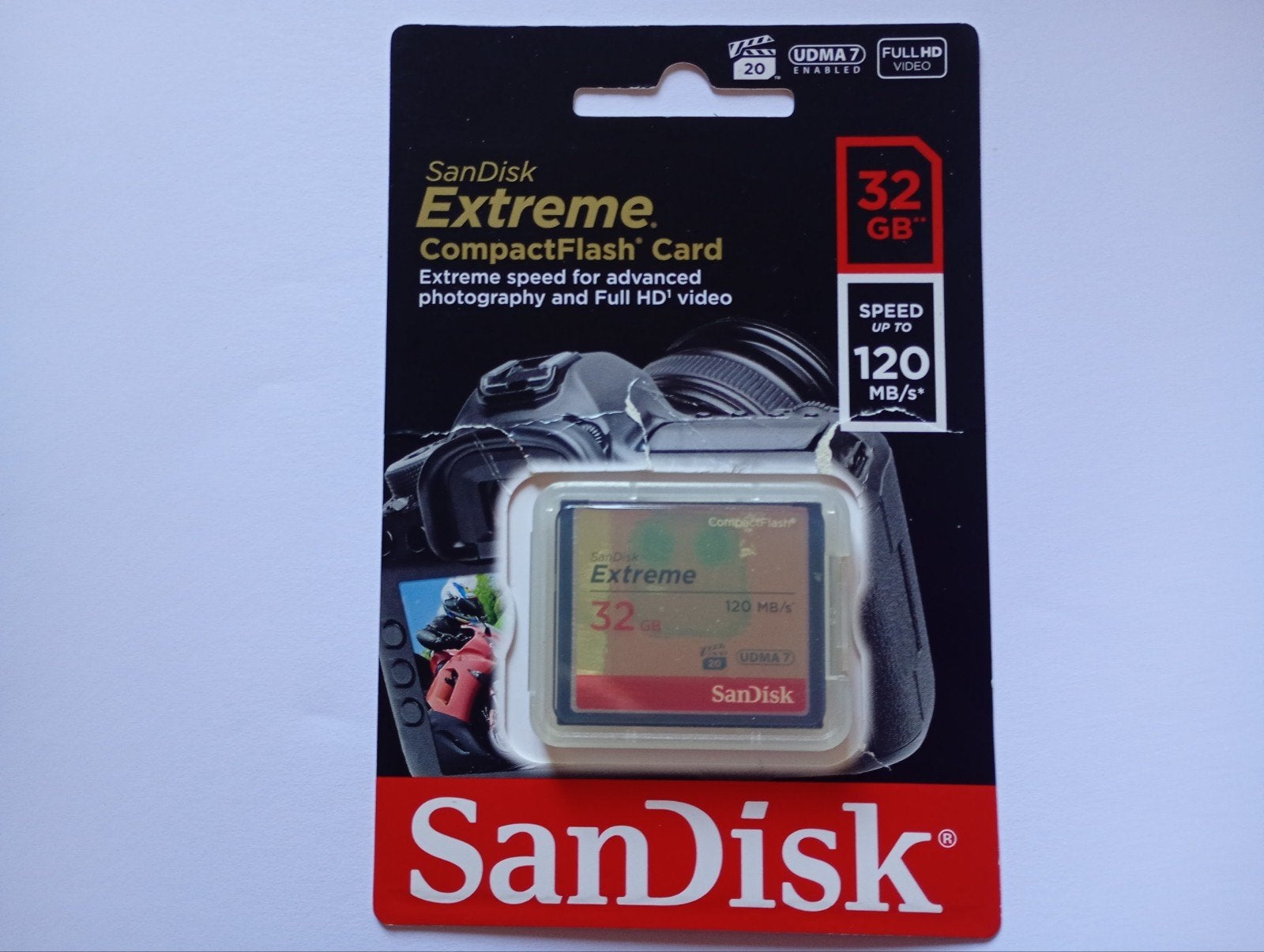 CompactFlash Sandisk 32GB, Audio, Tv en Foto, 32 GB, Nieuw, Ophalen of Verzenden, Fotocamera