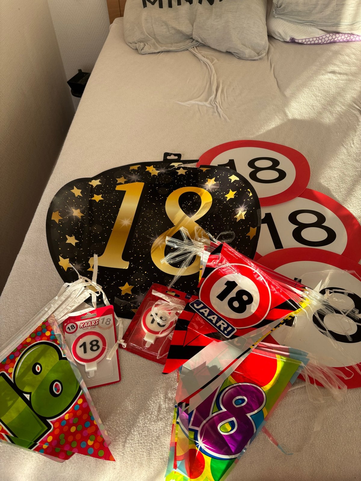 18 jaar verjaardag versiering set, Ophalen of Verzenden, Nieuw, Versiering, Verjaardag