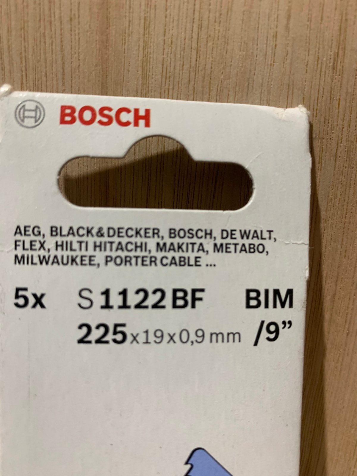 Bosch S1122BF reciprozaagbladen 5 stuks – metaal / RVS, Bosch, Nieuw, Ophalen of Verzenden, Bosch