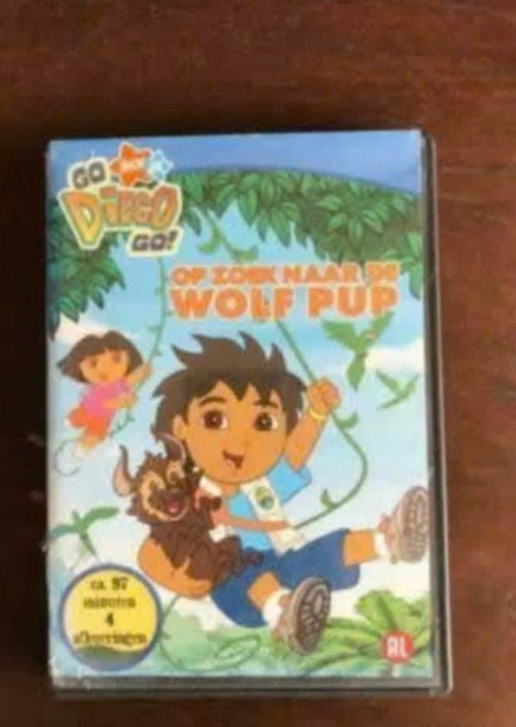 dvd van diego: op zoek naar de wolf pup (en Dora), Alle leeftijden, Ophalen, Gebruikt