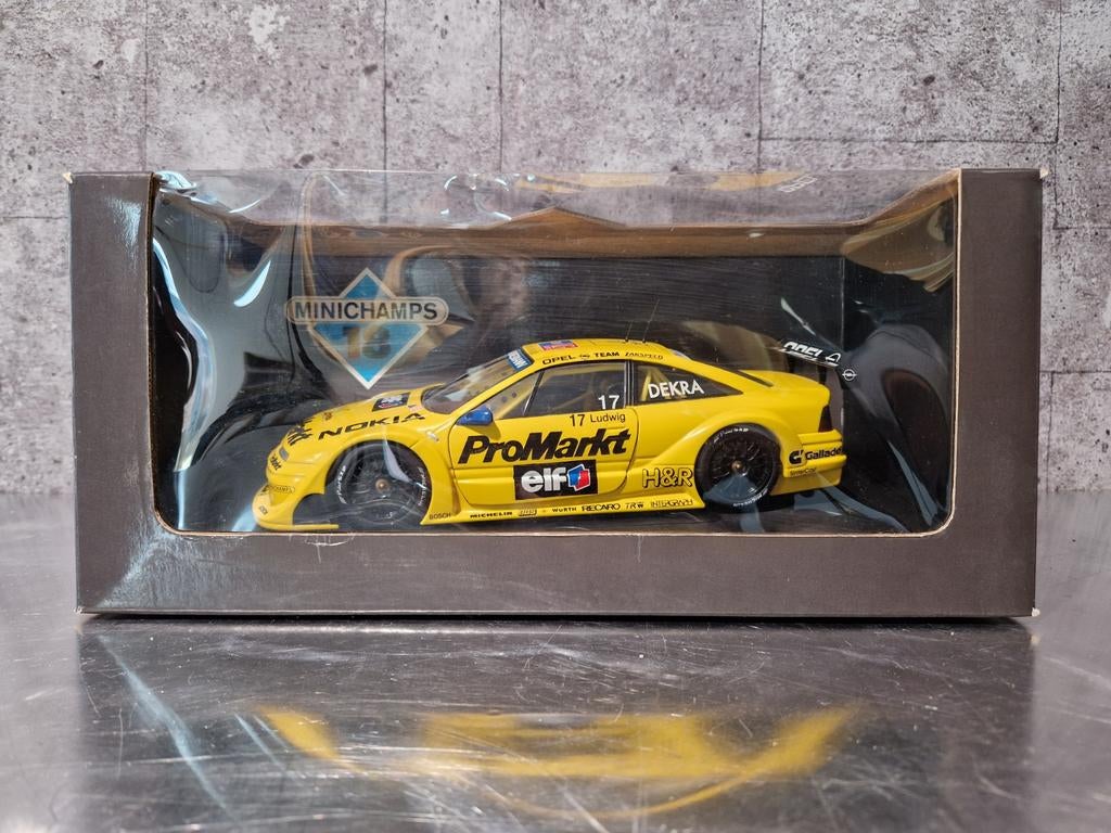 Minichamps Opel Calibra V6 DTM #17 Ludwig Promarkt 1:43, Ophalen of Verzenden, Zo goed als nieuw, Auto, MiniChamps