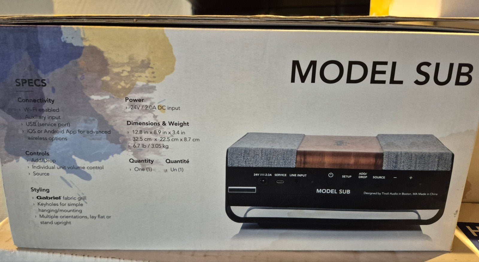 Tivoli Audio Model Sub en Cube speakers (set), Overige merken, Speakerset, Ophalen of Verzenden, Zo goed als nieuw