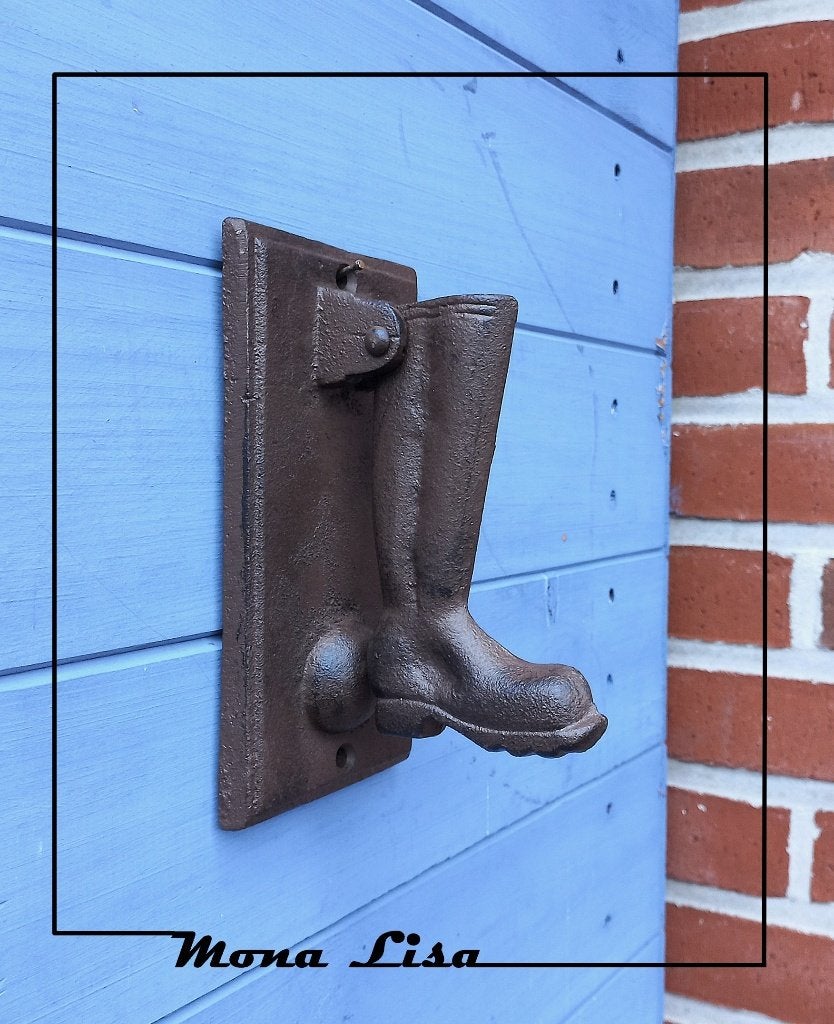Deurklopper Laars – gietijzer, 15 cm, Ophalen of Verzenden