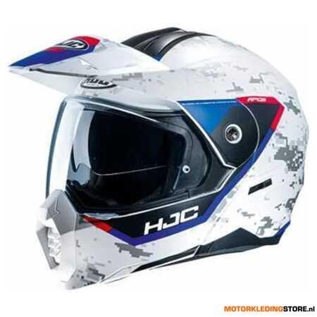 HJC Motorhelm HJC, C80 Bult, Wit-Blauw, Motoren, Ophalen of Verzenden, Nieuw met kaartje