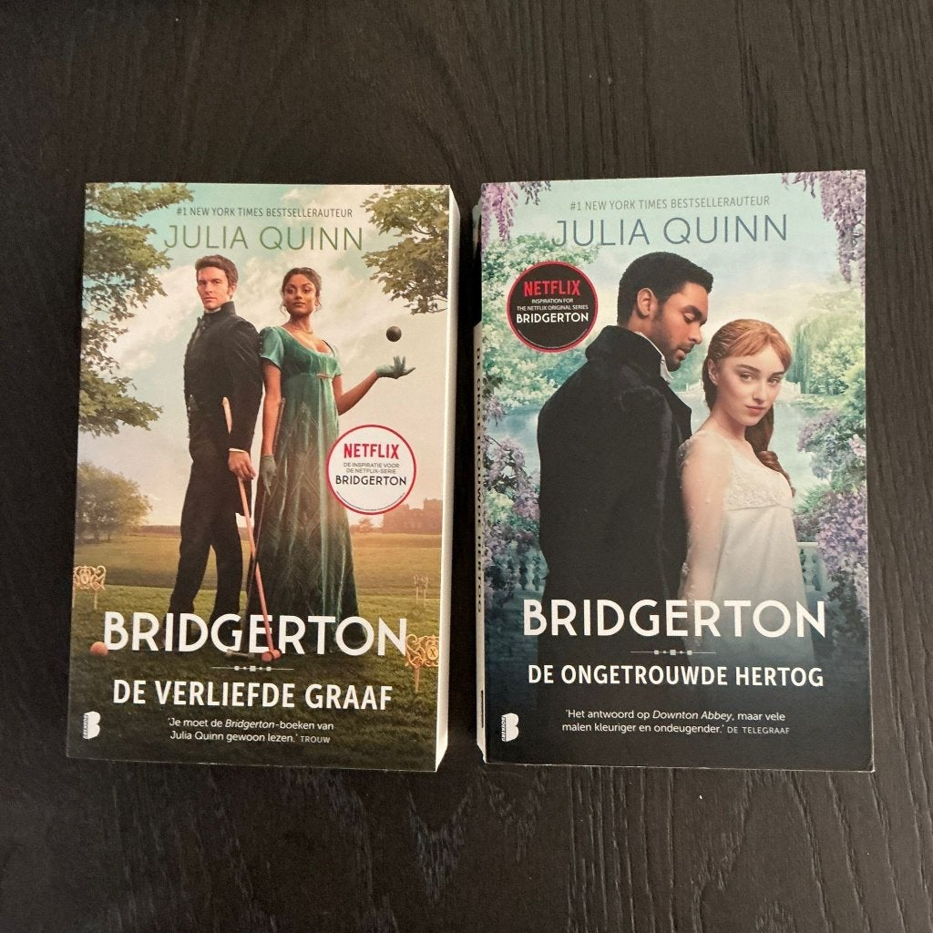 Bridgerton boeken Verliefde graaf /ongetrouwde hertog, Ophalen of Verzenden, Nieuw, Nederland