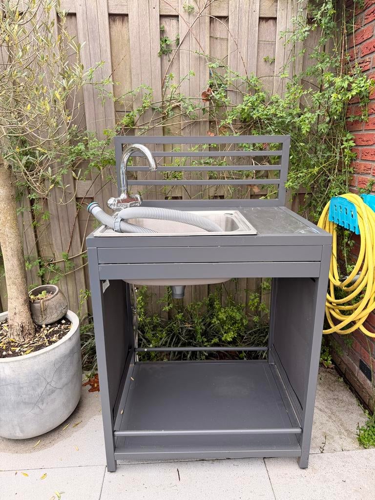 Buitenkeuken met gootsteen inclusief kraan, Tuin en Terras, Ophalen, Zo goed als nieuw, Elektrisch, Vrijstaand