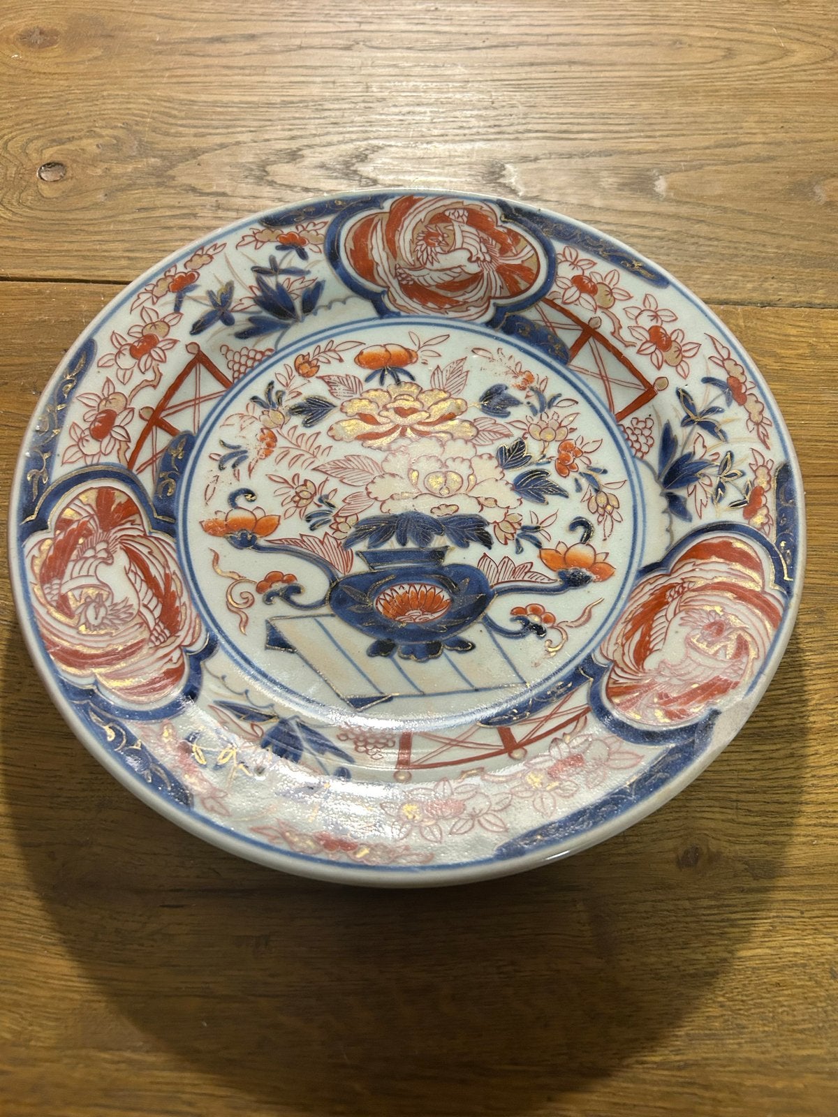 Sale ! Antiek Japans Imari Bord - 18e Eeuw - 25 cm, Ophalen of Verzenden