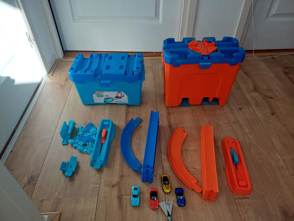 Hot Wheels Track Builder Unlimited Stunt Box & Kist, Ophalen, Gebruikt