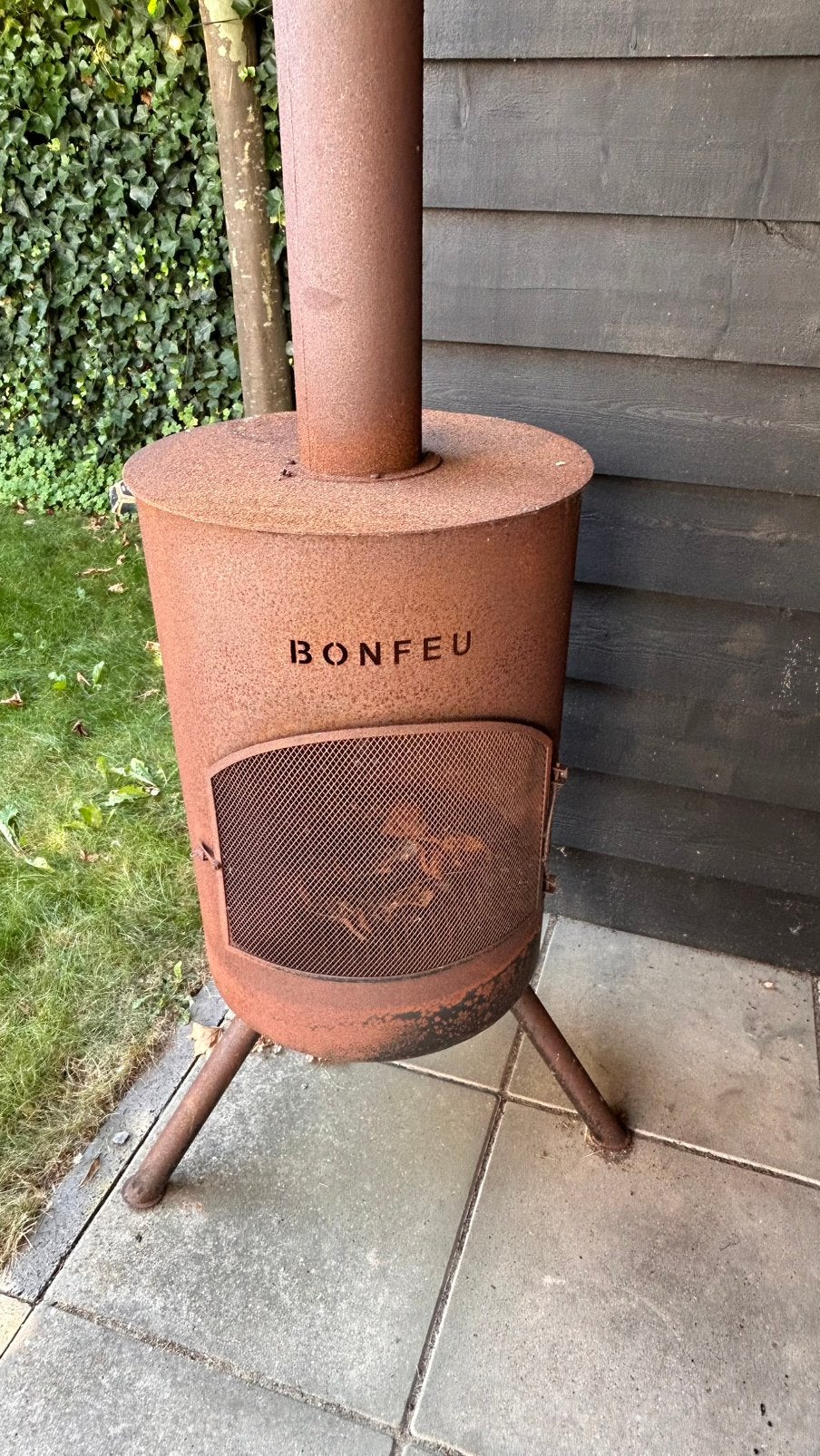 Bonfue terrashaard, Ophalen, Zo goed als nieuw