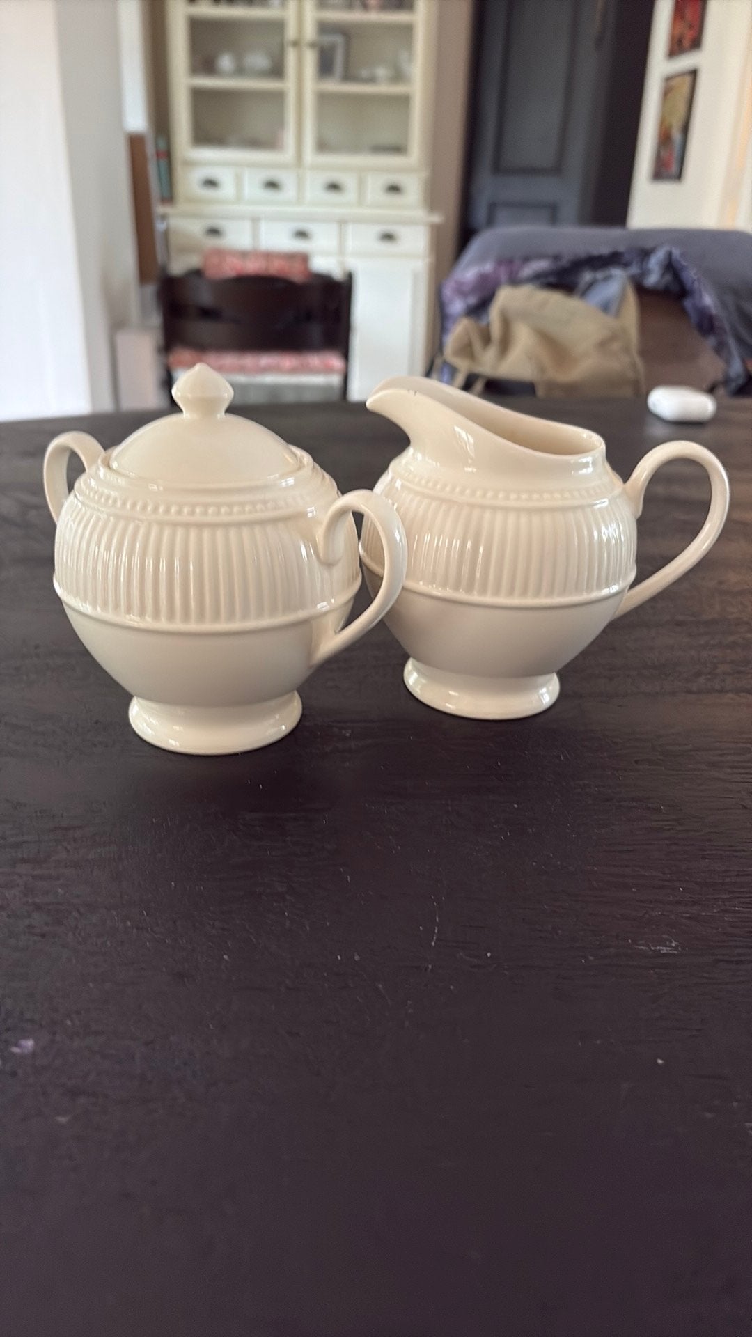 Wedgwood Windsor – Suikerpot & Melkkannetje, Ophalen of Verzenden