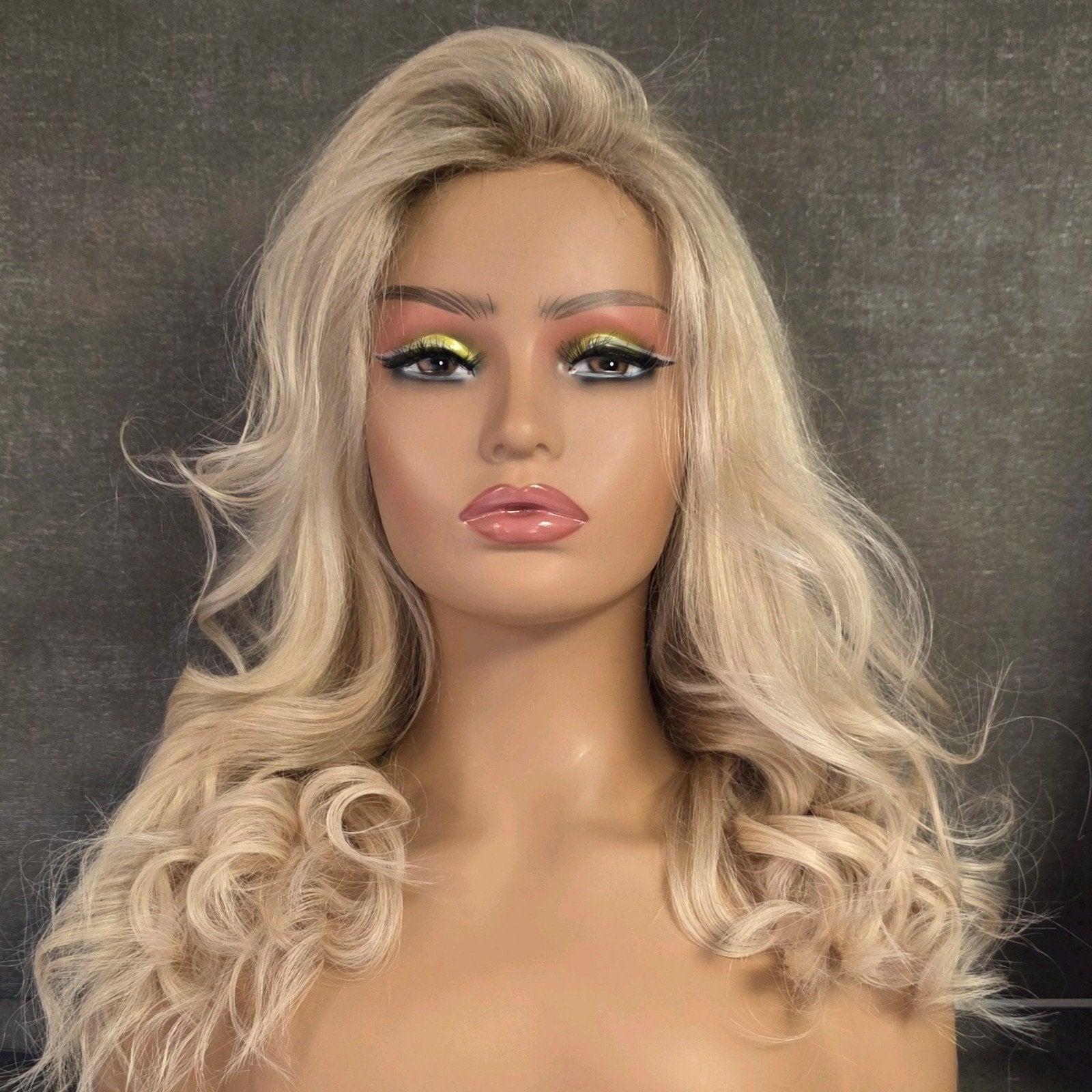 Lace wig echt haar, Ophalen of Verzenden, Zo goed als nieuw, Pruik of Haarverlenging