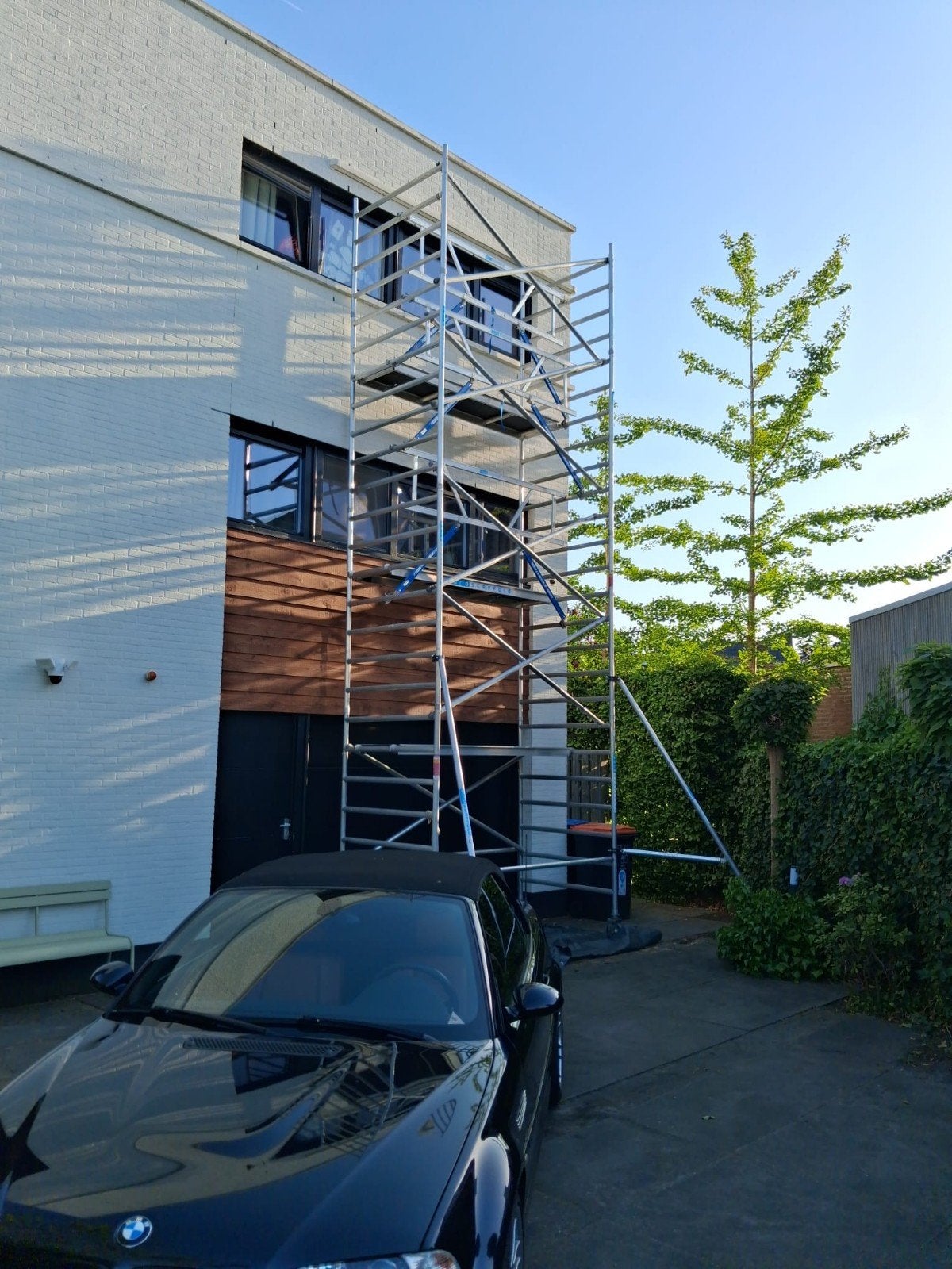 Steiger met dakbeugel voor dakkapelwerkzaamheden drechtstede, Doe-het-zelf en Verbouw, Ophalen of Verzenden, Rolsteiger of Kamersteiger