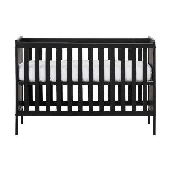 Europe Baby Ralph II Babybed Mat Zwart 60x120 cm inc. matras, Ophalen, Zo goed als nieuw, Ledikant
