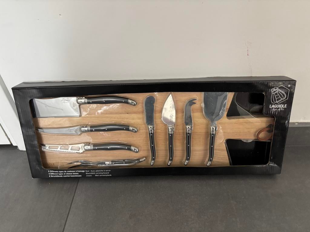 Kaasplank met bijbehorende accessoires, Ophalen, Nieuw