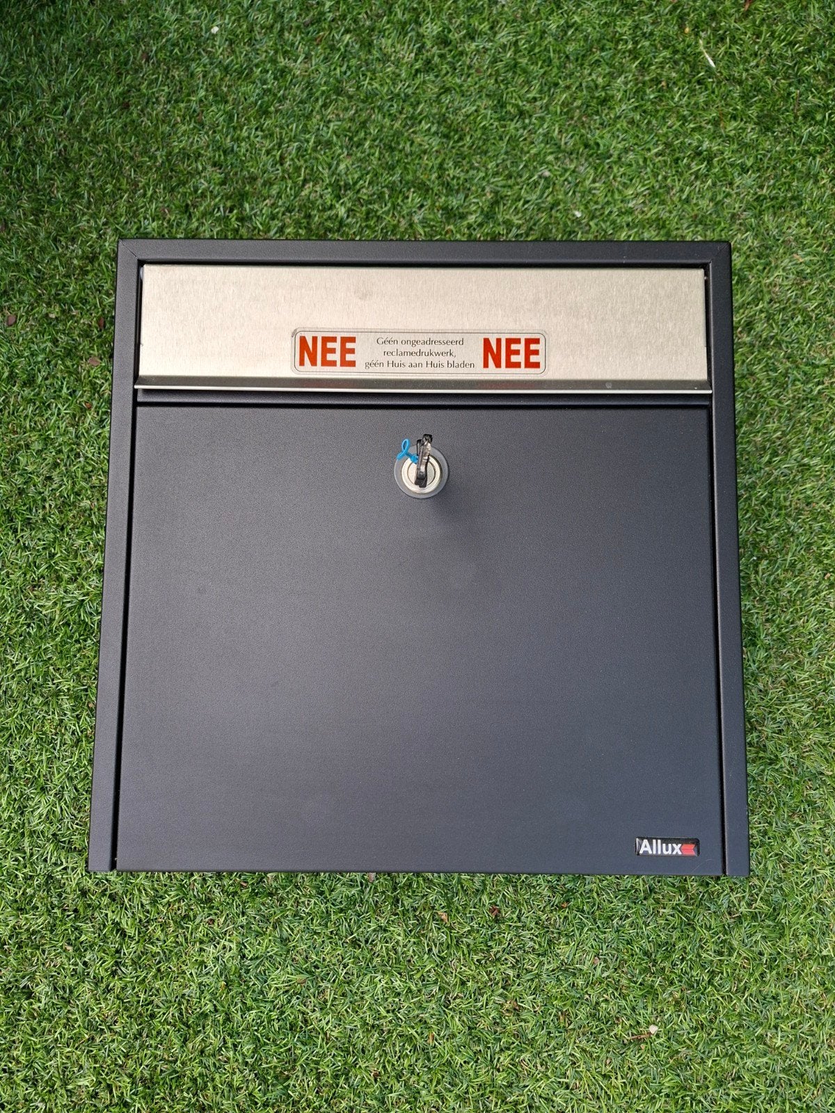 Allux 2500 Brievenbus, Ophalen of Verzenden, Gebruikt, Staal, Wandbrievenbus